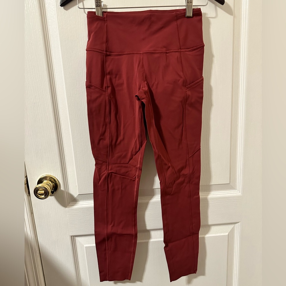 Lululemon fast and free high rise pant 25” brushed nulux